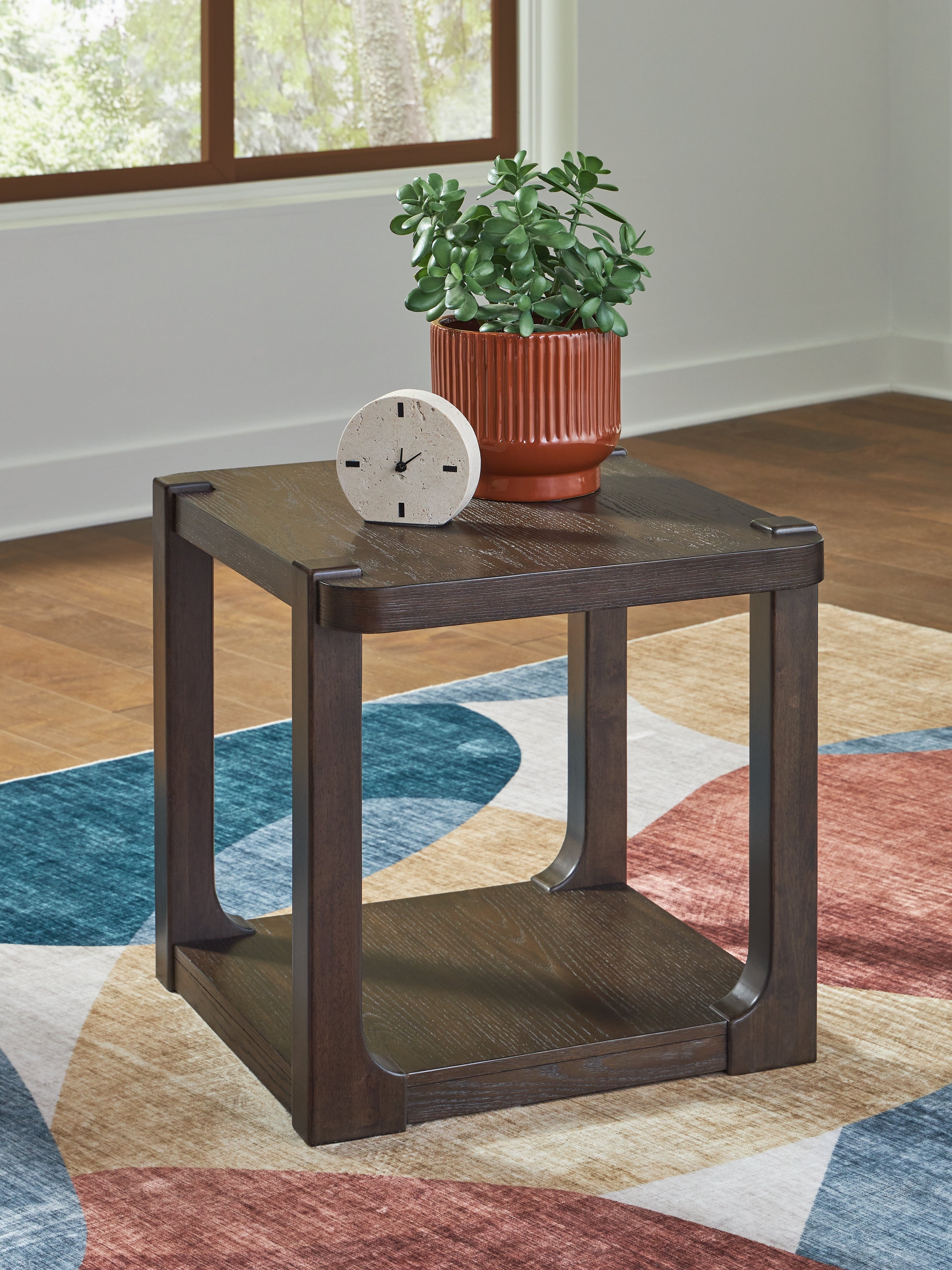 Family Deals Furniture - Ashley Furniture - Breckington End Table - Rectangular End Table / Dark Brown - T656-3