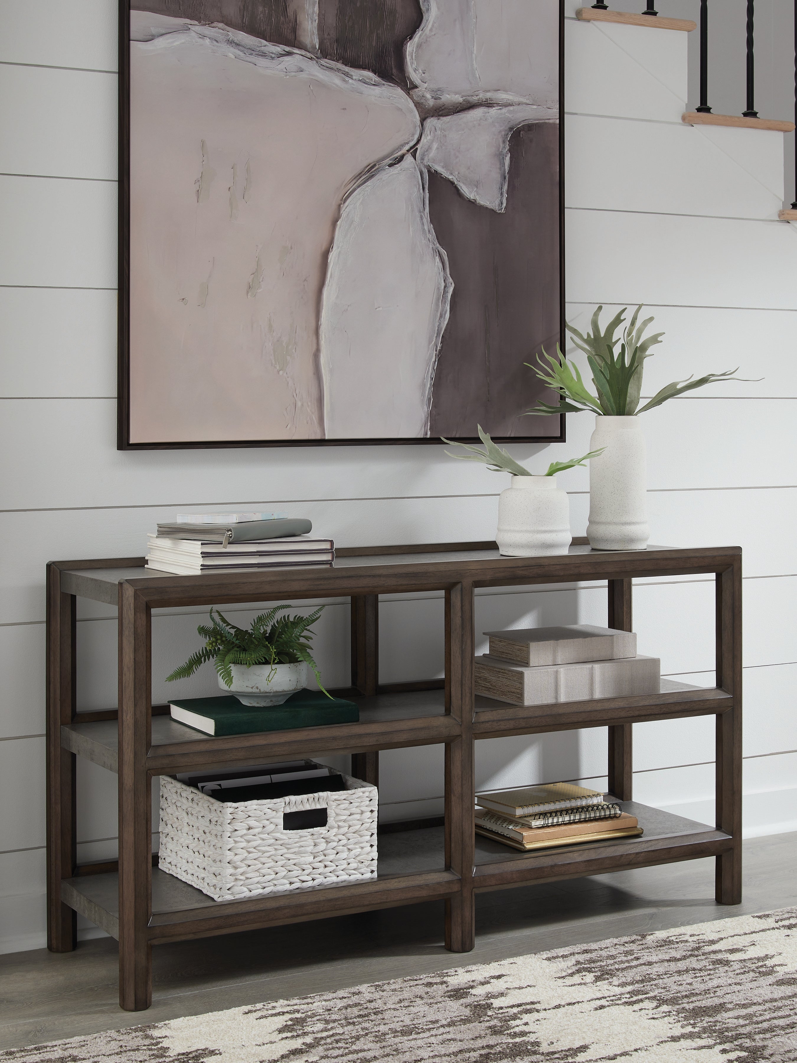 Family Deals Furniture - Ashley Furniture - Kallenny Sofa Table - Sofa Table / Brown/Gray - T669-4