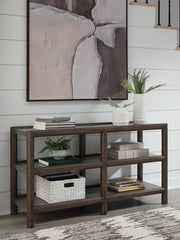 Family Deals Furniture - Ashley Furniture - Kallenny Sofa Table - Sofa Table / Brown/Gray - T669-4