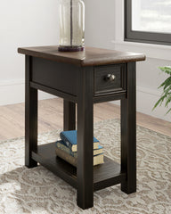 Family Deals Furniture - Ashley Furniture - Tyler Creek Chairside End Table - Chair Side End Table / Grayish Brown/Black - T736-107