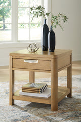 Family Deals Furniture - Ashley Furniture - Rencott End Table - Rectangular End Table / Light Brown - T781-3