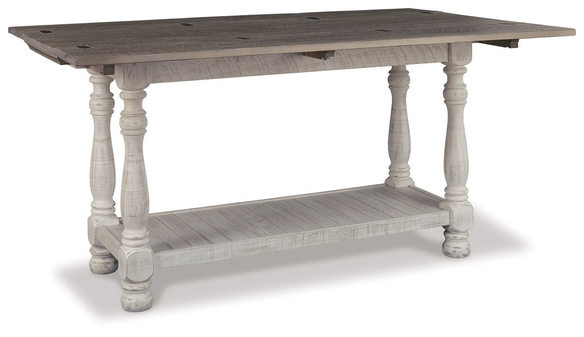 Family Deals Furniture - Ashley Furniture - Havalance Sofa/Console Table - Flip Top Sofa Table / Gray/White - T814-4