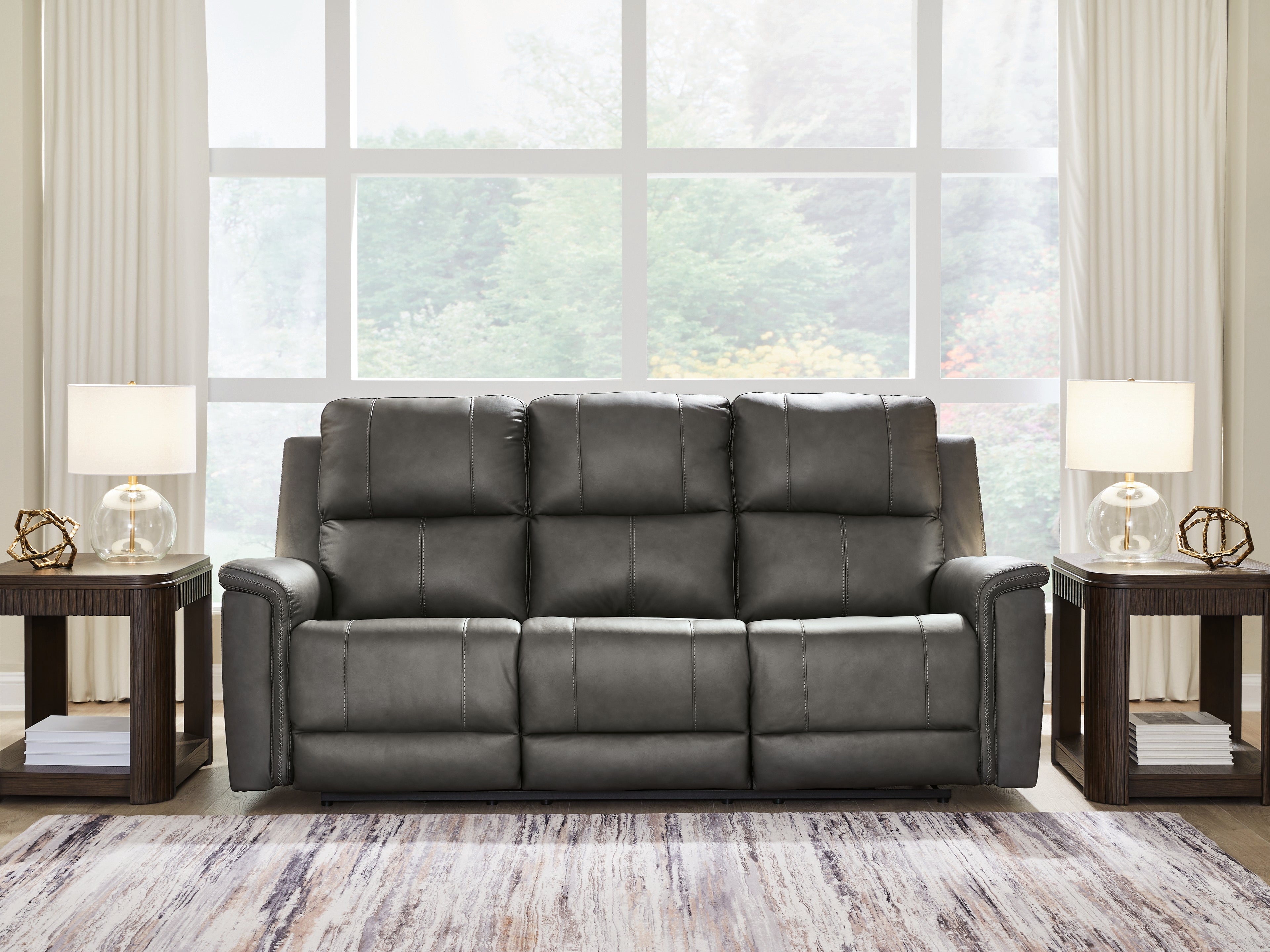 Family Deals Furniture - Ashley Furniture - Bleckley Living Room - PWR REC Sofa with ADJ Headrest / Anchor - PCU1200015