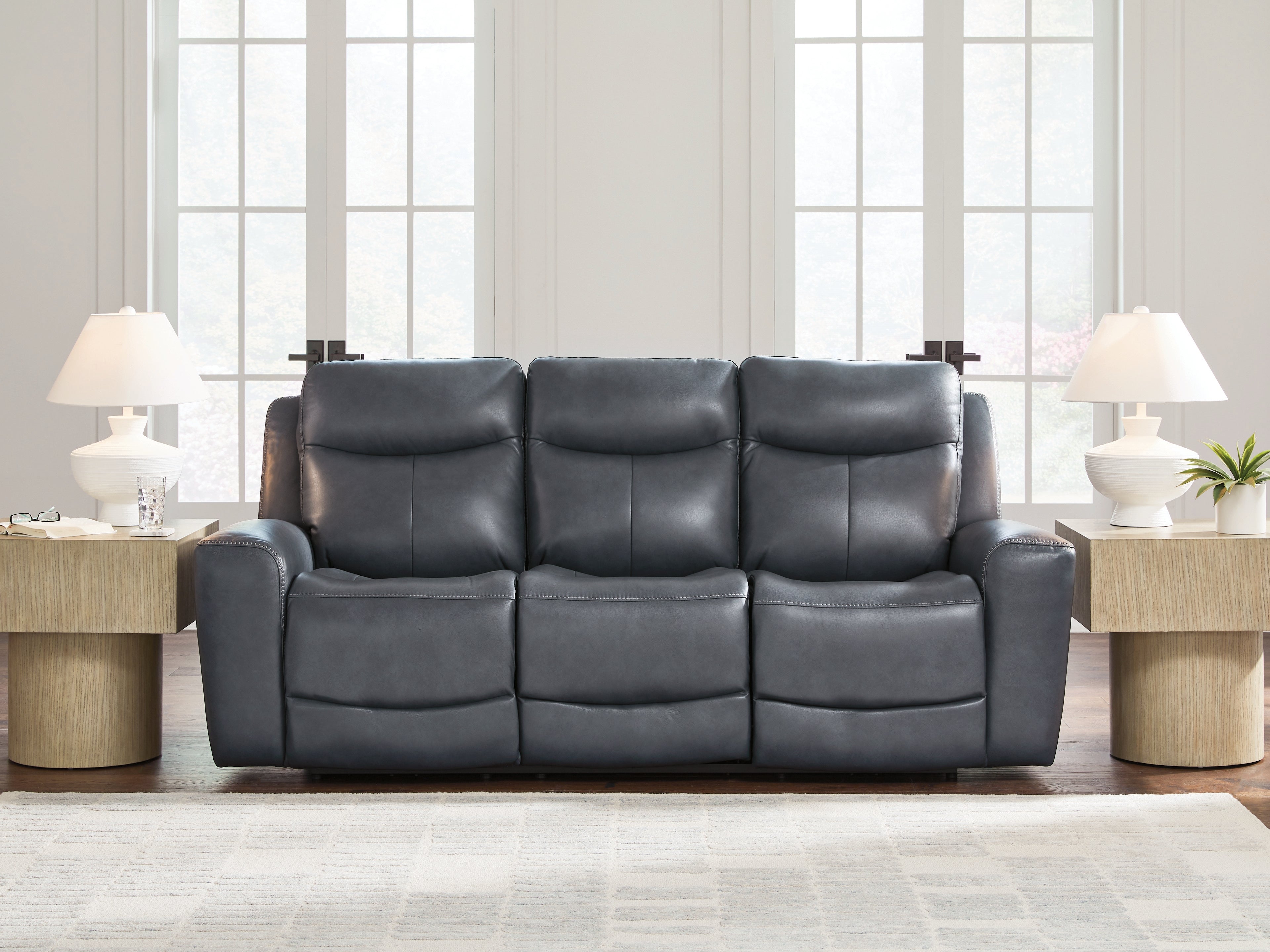 Family Deals Furniture - Ashley Furniture - Next Move Living Room - PWR REC Sofa with ADJ Headrest / Admiral - PCU1210015