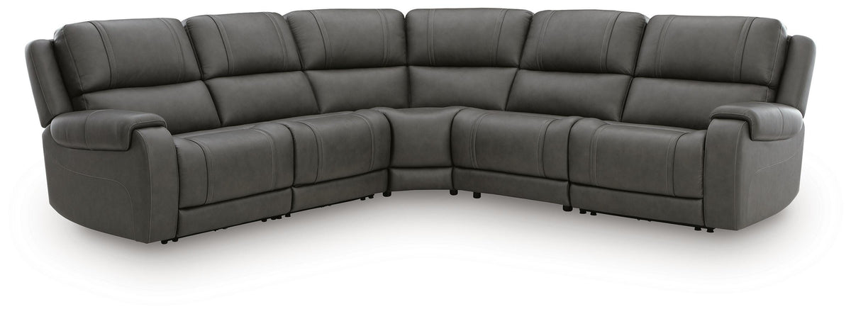 Family Deals Furniture - Ashley Furniture - 5Z - Pittson Sectional - 5-Piece Power Reclining Sectional - PCU12600S9