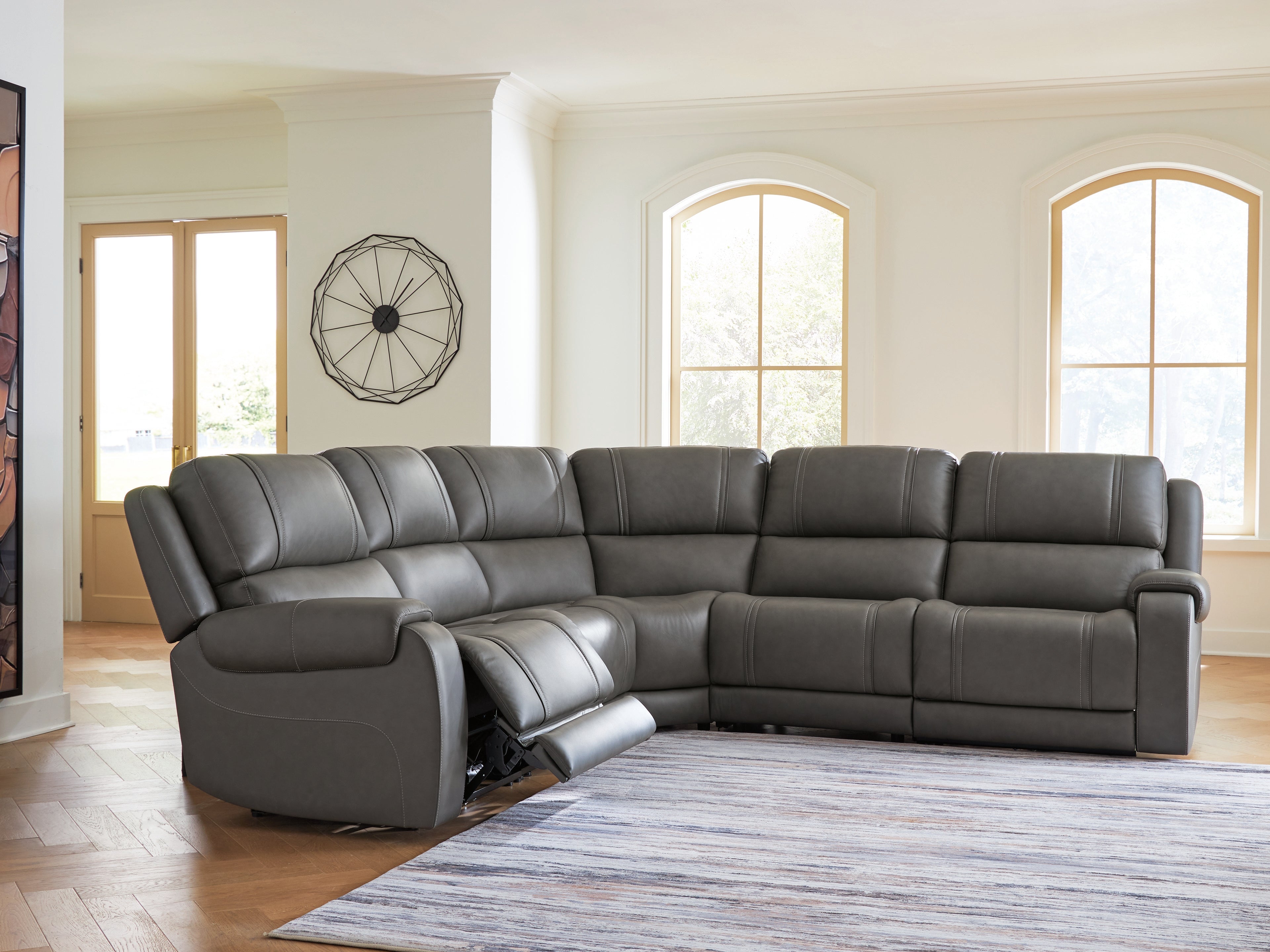 Family Deals Furniture - Ashley Furniture - 5Z - Pittson Sectional - 5-Piece Power Reclining Sectional - PCU12600S4