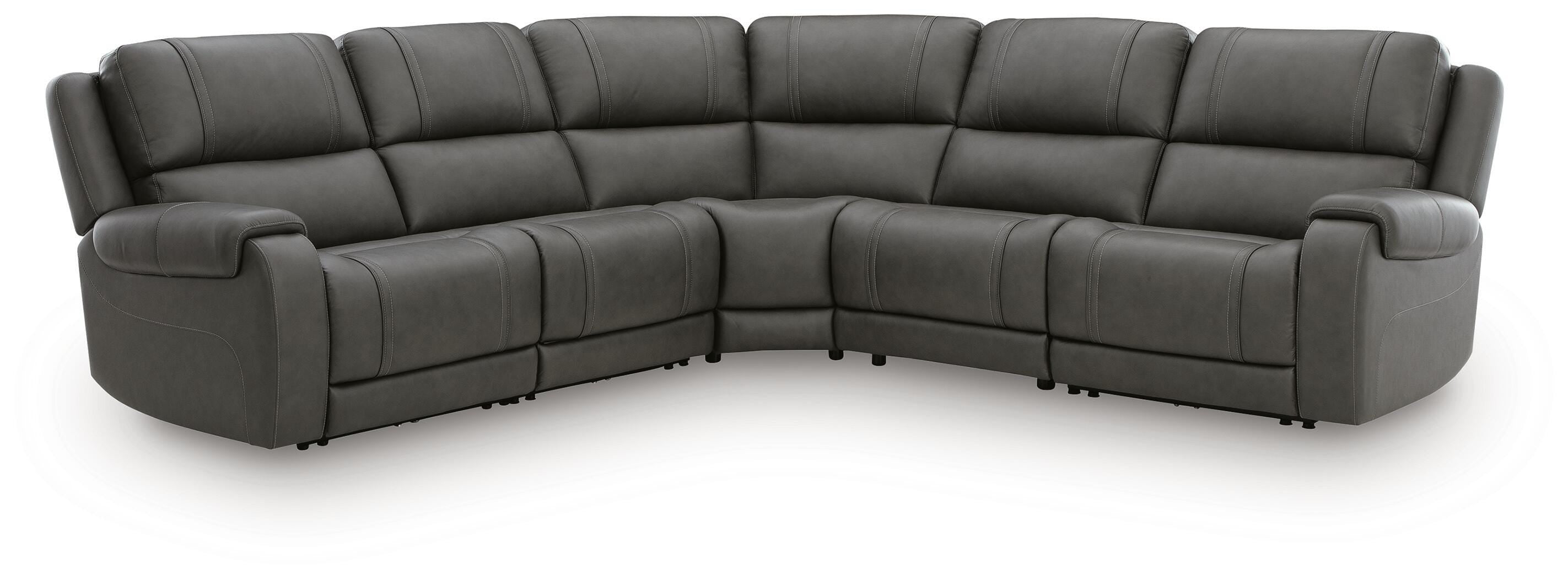 Family Deals Furniture - Ashley Furniture - 5Z - Pittson Sectional - 5-Piece Power Reclining Sectional - PCU12600S6