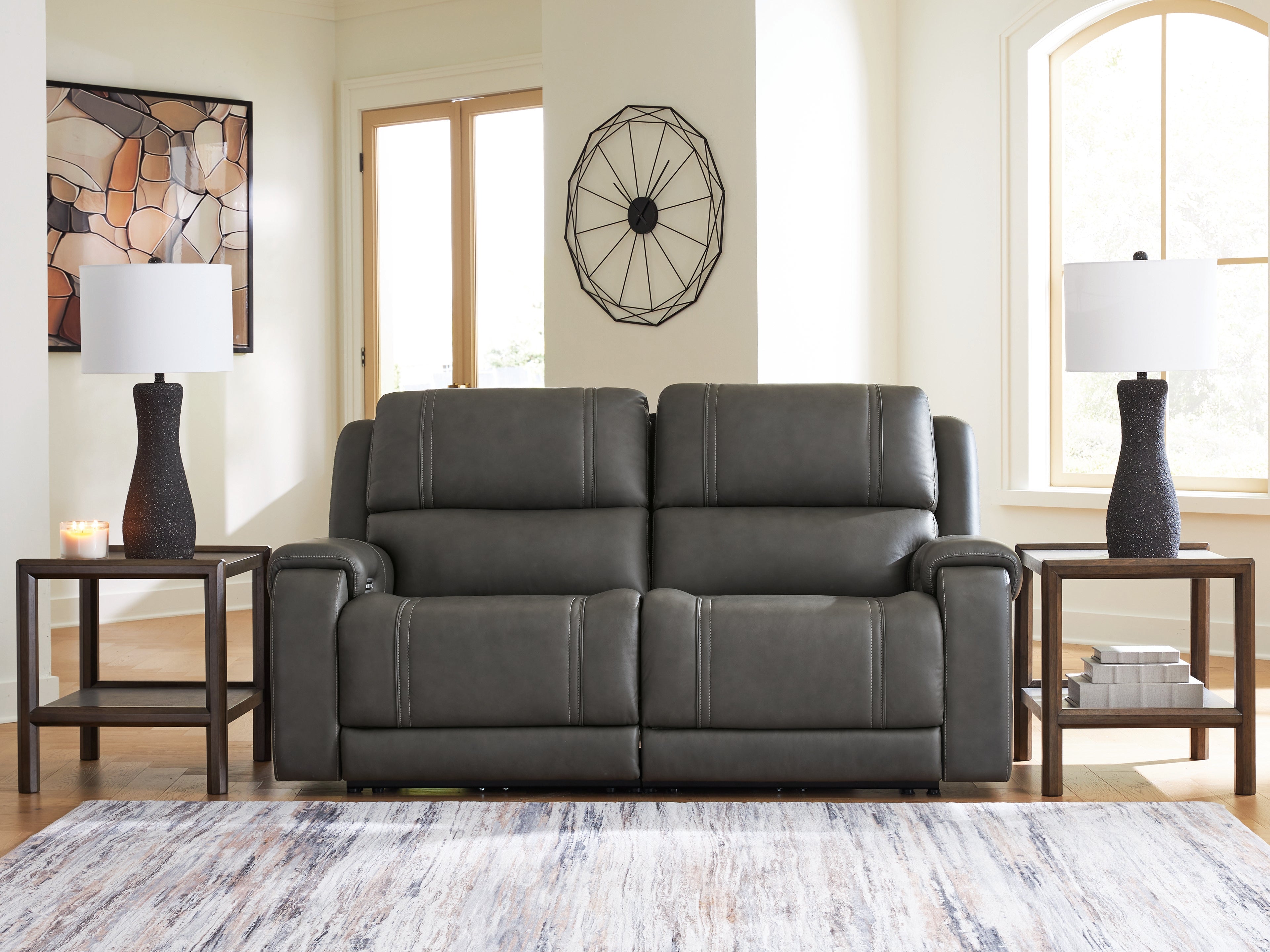Family Deals Furniture - Ashley Furniture - 5Z - Pittson Sectional - 2-Piece Power Reclining Sectional Loveseat - PCU12600S1