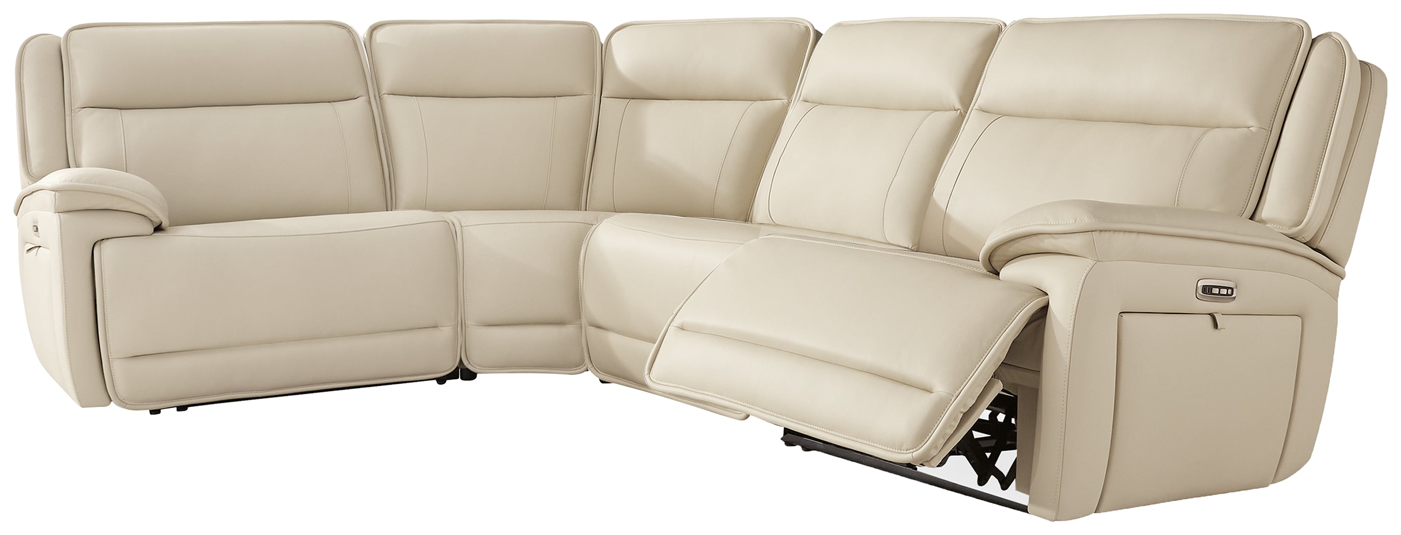 Family Deals Furniture - Ashley Furniture - Double Deal Sectional - 4-Piece Reclining Sectional / Almond - U13001S6