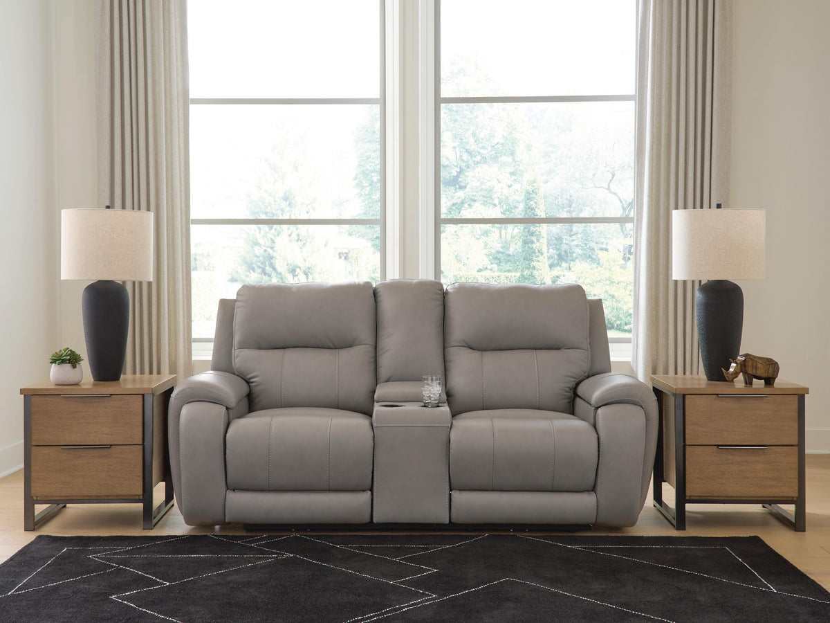 Family Deals Furniture - Ashley Furniture - Real Moments Living Room - PWR REC Love w/Audio Seating - PCU1370018A