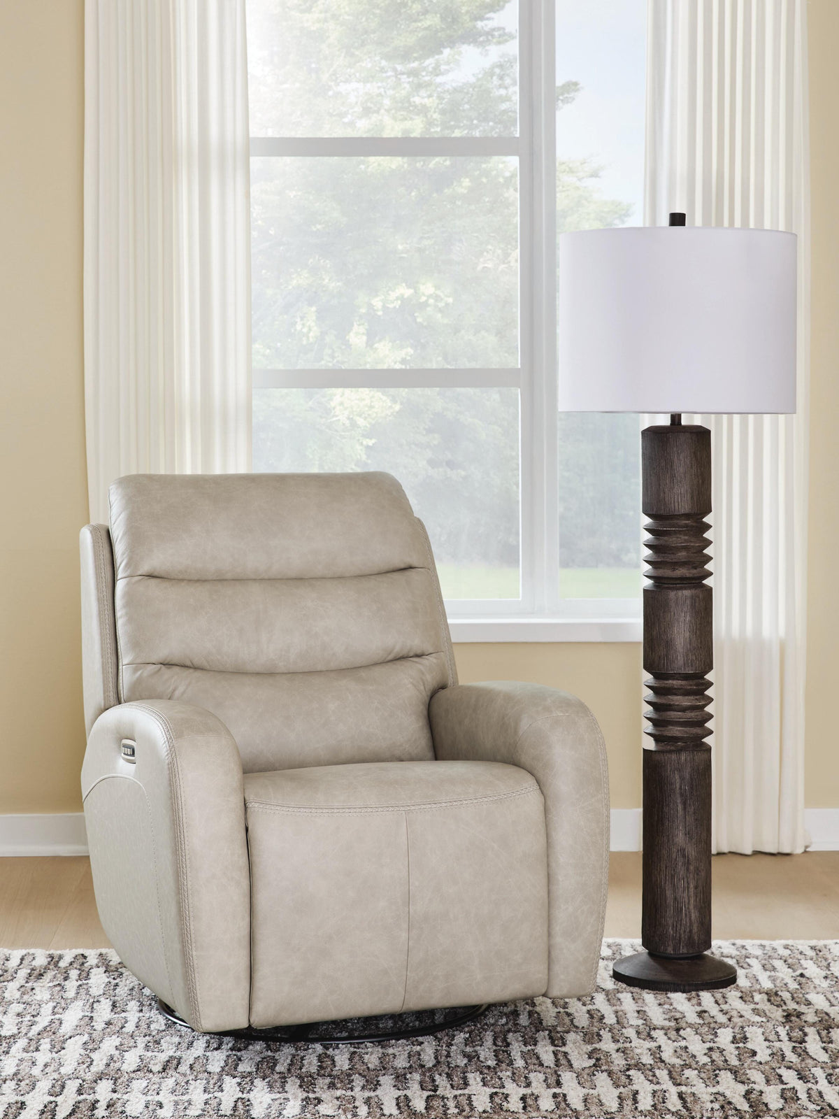 Family Deals Furniture - Ashley Furniture - Motion-Max Living Room - Swivel Glider Power Recliner - PCU1550095