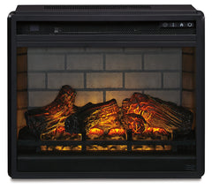 Family Deals Furniture - Ashley Furniture - Entertainment Accessories Electric Infrared Fireplace Insert - Electric Infrared Fireplace Insert / Black - W100-101