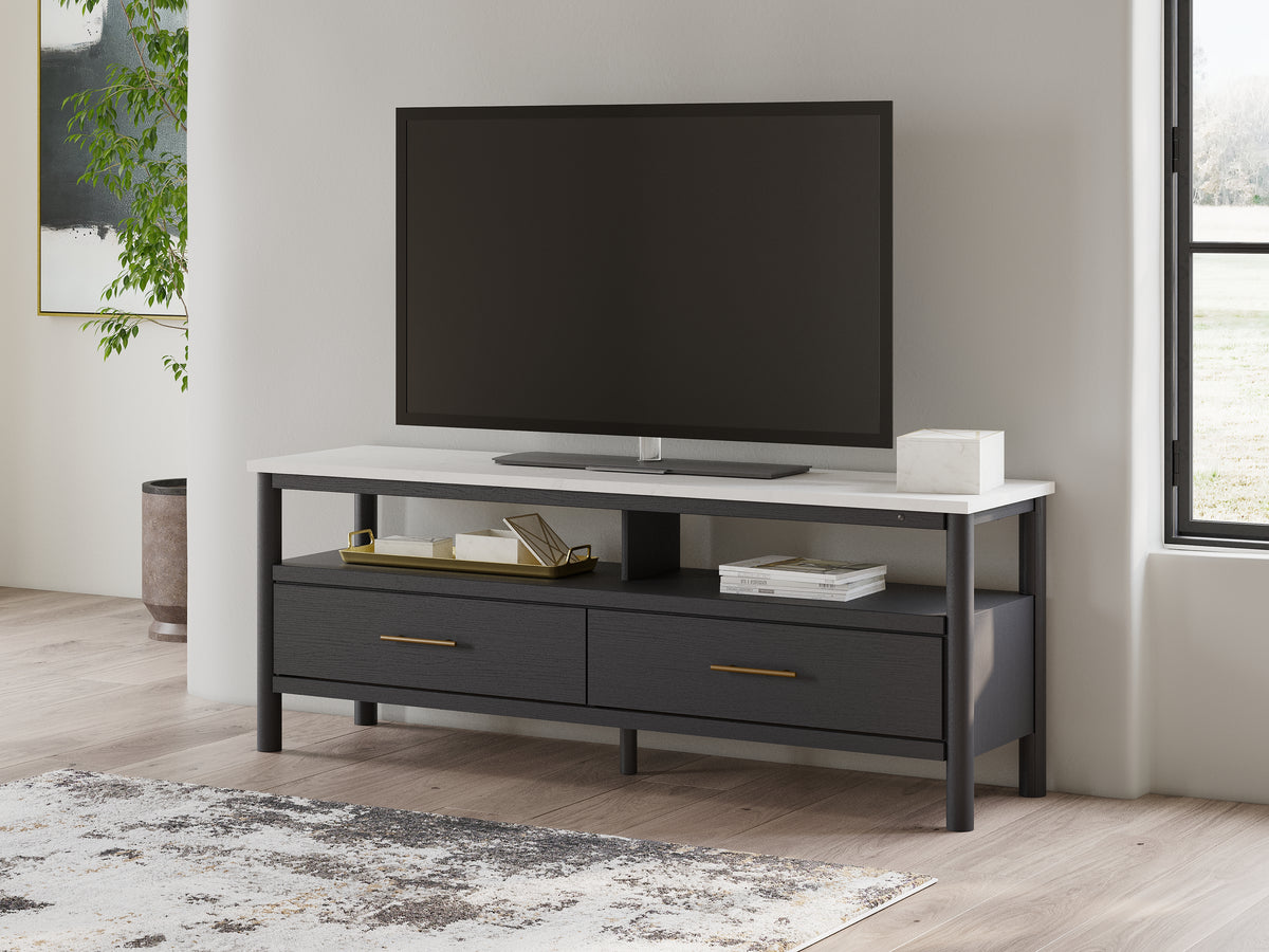 Family Deals Furniture - Ashley Furniture - Cadmori TV Stand - 72" / Black/White - W2616-68