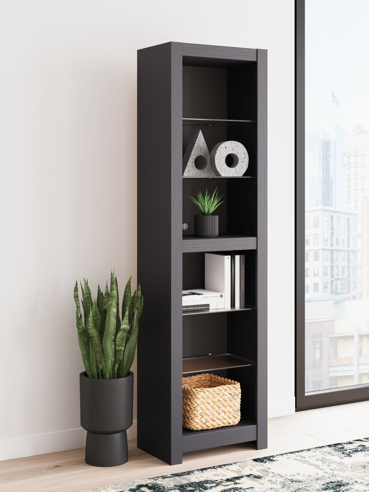 Family Deals Furniture - Ashley Furniture - Cayberry Entertainment Center - Pier / Black - W2721-24